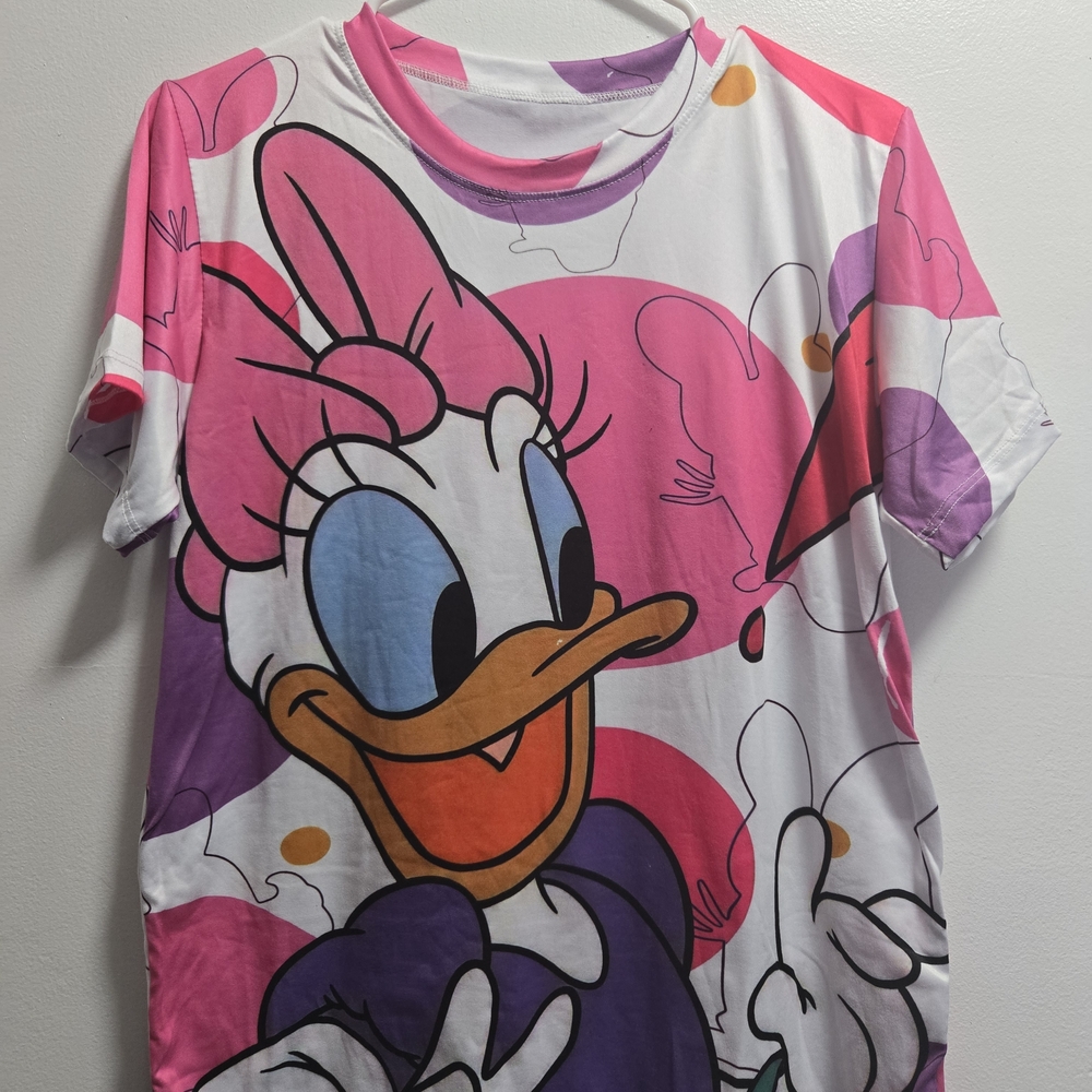 Daisy Duck Pink & Purple Graphic Tee One Size